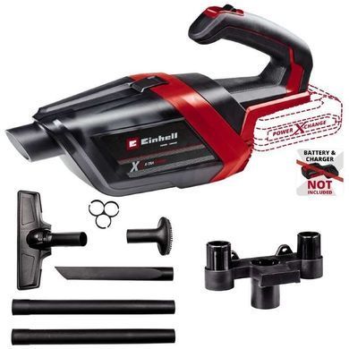 Einhell Пылесос профессиональный аккумуляторный TE-HV 18/06 Li-Solo, 18В, 72мБар, контейнер 0.6л, 0.95кг, без АКБ и ЗП 2347190 фото