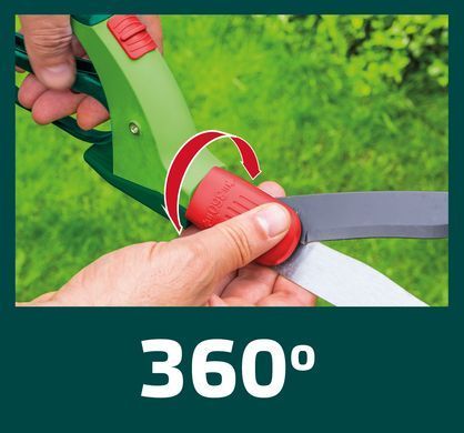 Мультипозиційні ножиці для газону VERTO 15G302 з захистом від корозії. 15G302 фото