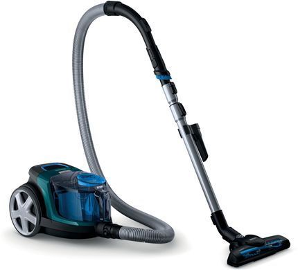 Пилосос Philips контейнерний 3000 series&nbsp;, 900Вт, конт пил -1,5л, НЕРА, турбощітка, чорно-зелений FC9334/09 фото