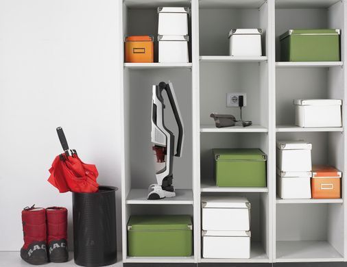 Gorenje Пилосос бездротовий, 162Вт, конт пил -0.5л, автон. робота до 60хв, HEPA, 2 в 1, підсвічування, індикатор (329607) SVC216GFW фото