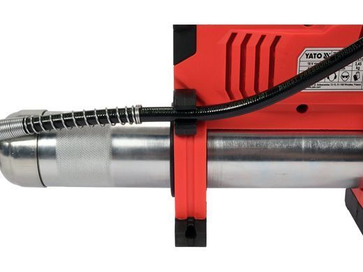 Шприц мастильний акумуляторний YATO YT-07020, 600 см&sup3;. 18V. 3 АГод. 62MPa. гнучкий аплікатор YT-07020 фото