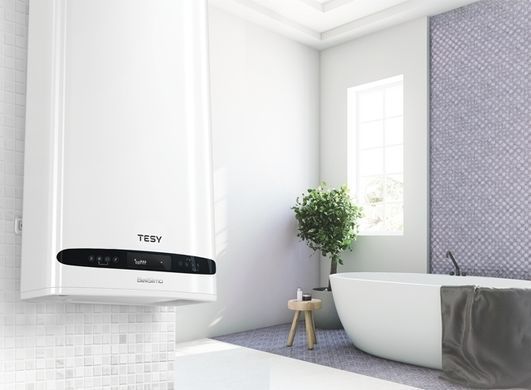 Водонагрівач електр. TESY Bellislimo Cloud плаский GCR 502722 E31 ECW Wi-Fi, 50л, 2,2кВт, ун. монтаж, електр. кер-ння, B, білий (389161) 304766 фото