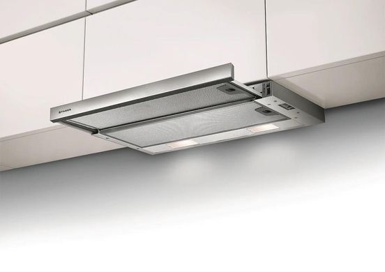 Faber Витяжка телескоп, 60см, 518м3г, Flexa Ng Glass Bk A60, чорний (365711) 315.0635.106 фото