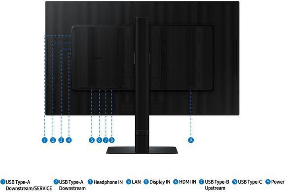 Samsung Монитор 27" S80UD HDMI, DP, USB, USB-C, MM, IPS, 3840x2160 LS27D804UAIXCI фото