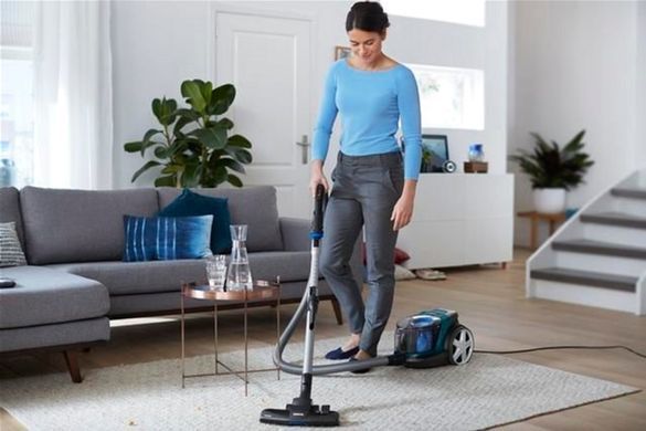 Пилосос Philips контейнерний 3000 series&nbsp;, 900Вт, конт пил -1,5л, НЕРА, турбощітка, чорно-зелений FC9334/09 фото