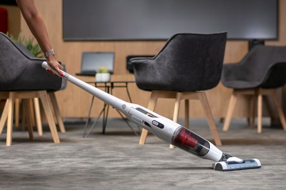 Gorenje Пилосос бездротовий, 162Вт, конт пил -0.5л, автон. робота до 60хв, HEPA, 2 в 1, підсвічування, індикатор (329607) SVC216GFW фото