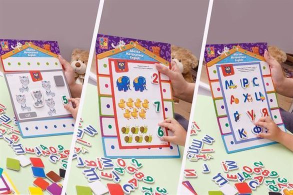 Обучающий набор Vladi Toys 3 в 1 Алфавит Математика English (VT5412-04) dt_92988 фото
