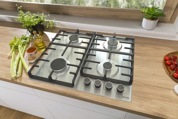 Gorenje Комплект (духовка електрична BO6737E02XK + варильна поверхня газова G642ABX), нерж. (370105) SET_BO6737E02XK_G642ABX фото