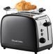 Russell Hobbs Тостер Colours Plus, 1600Вт, нержав., підігрів,разморозка, чорний (370490) 26550-56