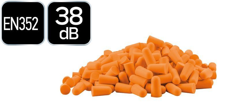 Протишумні вкладиші NEO 38 дБ, 500 пар, арт. 97-552, пінополіуретан, CE
