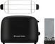 Russell Hobbs Тостер Colours Plus, 1600Вт, нержав., підігрів,разморозка, чорний (370490) 26550-56