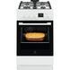 Electrolux Плита комбінована, 57л, 50x60см, дисплей, конвекція, чавун, білий (380159) LKK520211W