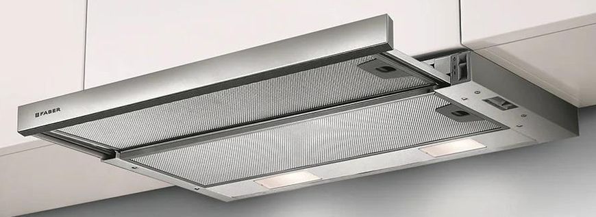 Faber Витяжка телескоп, 60см, 518м3г, Flexa Ng Glass Bk A60, чорний (365711) 315.0635.106 фото
