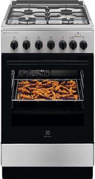 Electrolux Плита комбинированная, 58л, 50x60см, конвекция, пар, нерж LKK560010X фото