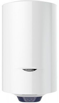 Водонагрівач електр. Ariston круглий BLU1 ECO PL DRY, 80л, 1,8кВт, сухий тен, мех. кер-ння, B, Італія, білий (318068) 3201457 фото