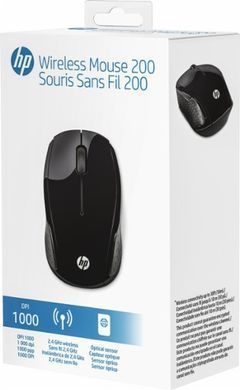 HP Мышь 200 WL Black X6W31AA фото