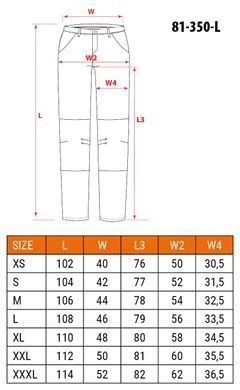 Рабочие брюки NEO TOOLS 81-350-3 Mix&Match Canvas Cordura, бежевые/черные, усиленные L