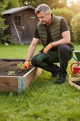 Штани робочі NEO Tools 81-293 OUTDOOR, 4-way stretch, зелено-сірі, нейлон спандекс, кармани на змійці, вентиляція XL