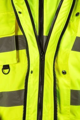 Куртка захисна робоча 5в1 NEO TOOLS 81-716, утеплена, жовта, розмір XXXL