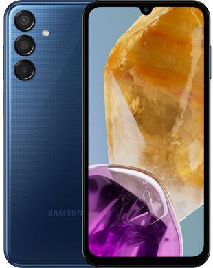 Samsung Смартфон Galaxy M15 5G (M156) 6.6" 4/128ГБ, 2SIM, 6000мА&bull;год, синій темний (377242) SM-M156BDBUEUC фото