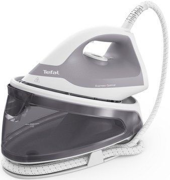 Tefal Праска-парогенератор Express Optimal, 2200Вт, 1200мл, паровий удар -250гр, постійна пара - 110гр, керам. підошва, біло-сірий (377010) SV4111E0 фото