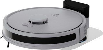 Electrolux Робот-пилосос, h=10см, вологе прибирання, конт пил -0.3л, вода -0.3л, автон. робота до 140хв, Wi-Fi, сірий (382776) ER71HW1UG фото