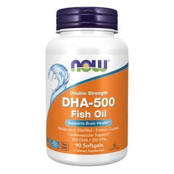 DHA 500mg - 90 sgels Now Foods / ДГК (Докогексаеновая кислота)