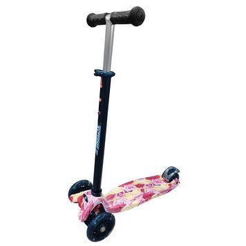 Самокат детский X-TREME KS-209W розовый,с подсветкой колес