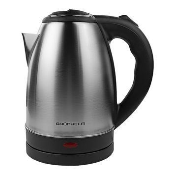 Электрочайник Металл - EKS-2028 NEW, 1,8л, 1500Вт, металлик, диск (GRUNHELM) 104060 фото