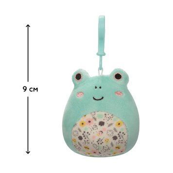 М'яка іграшка на кліпсі SQUISHMALLOWS - ЖАБКА ФРІД (9 cm) SQCP00179 фото