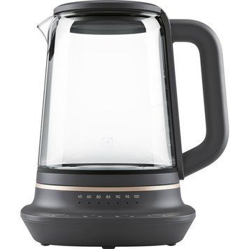 Электрочайник Electrolux 1,7л, Strix, стекло, заварник, поддержка темп, черный (351049) E7GK1-8BP фото