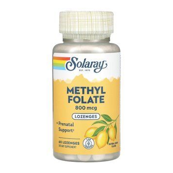 Methyl Folate 800mcg - 60 lozenges Solaray
