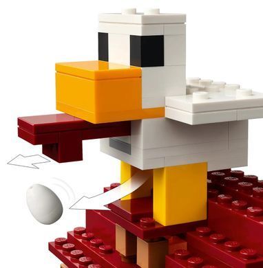 Конструктор LEGO Minecraft Напад на село з повітряною кулею Ґаст (389505)