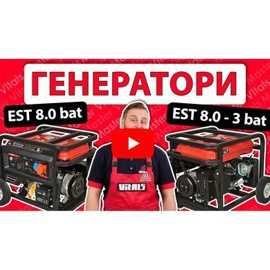 Генератор бензиновий Vitals Master EST 8.0 bat V158099 фото