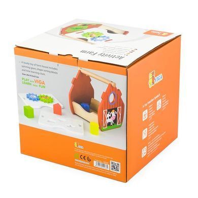 Деревянный сортер Viga Toys Веселый домик (50533) dt_623 фото