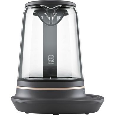 Електрочайник Electrolux 1,7л, Strix, скло, заварник, підтримка темп, чорний (351049) E7GK1-8BP фото