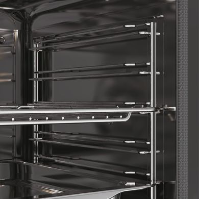 Haier Духовой шкаф электрический, 78л, A++, дисплей, конвекция, пиролиз, телескопические направляющие, черный H6ID25G3YTB фото