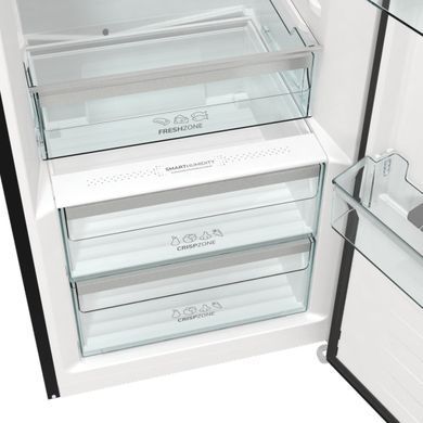 Gorenje Холодильна камера, 185x60х66, 398л, А++, дисплей, зона св-ті, чорний (374050) R619EABK6 фото