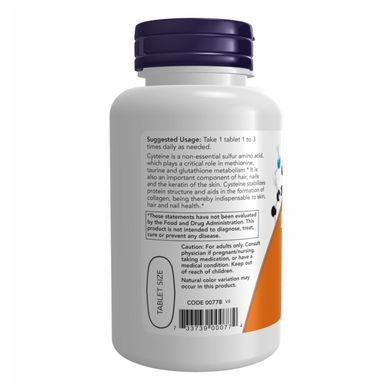 Cysteine 500mg - 100 tabs Now Foods