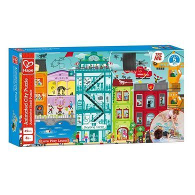 Пазл Hape Городской пейзаж с анимацией 49 эл. (E1629) dt_12220 фото