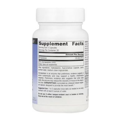 Serrapeptase - 60 caps Source Naturals