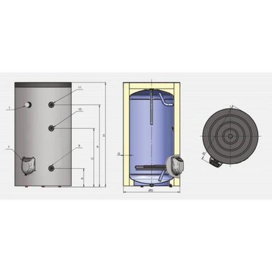 Водонагреватель Eldom Titan 300 9.0 kW FV30068 000002603 фото