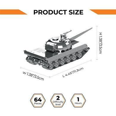 Колекційна модель-конструктор Metal Time World of Tanks танк Object 430 (MT065) dt_94837 фото