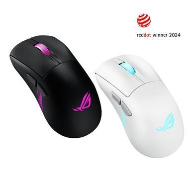 Мышь ASUS ROG Keris II Origin, RGB, USB-A/WL/BT, белый 90MP04A0-BMUA10 фото