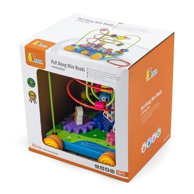 Дерев'яна каталка-лабіринт Viga Toys Шестерінки (50120) dt_407 фото