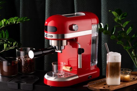 Кофеварка ARDESTO YCM-E1501 - эспрессо рожковая/1.4 л/итал. помпа 20 бар/сенсор. панель/PID контроль/1350 Вт/красная (354623) YCM-E1501 фото