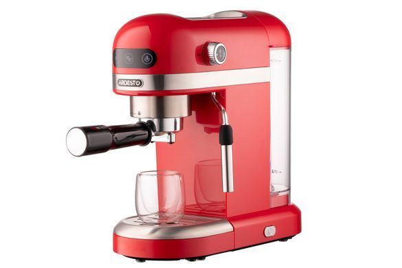 Кофеварка ARDESTO YCM-E1501 - эспрессо рожковая/1.4 л/итал. помпа 20 бар/сенсор. панель/PID контроль/1350 Вт/красная (354623) YCM-E1501 фото