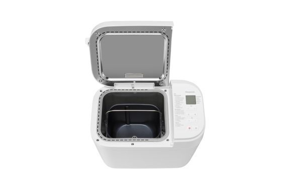 Panasonic Хлібопічка 550Вт, програм-21, макс.вага -1.25кг, форма-прямокутник, пластик, білий (343809) SD-B2510WTS фото