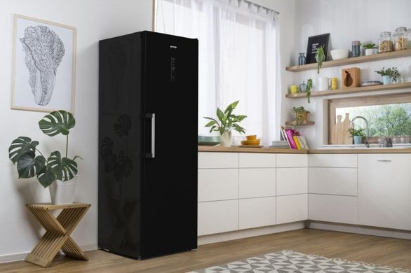 Gorenje Холодильна камера, 185x60х66, 398л, А++, дисплей, зона св-ті, чорний (374050) R619EABK6 фото