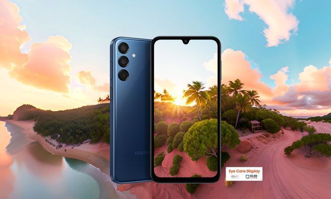 Samsung Смартфон Galaxy M15 5G (M156) 6.6" 4/128ГБ, 2SIM, 6000мА&bull;год, синій темний (377242) SM-M156BDBUEUC фото
